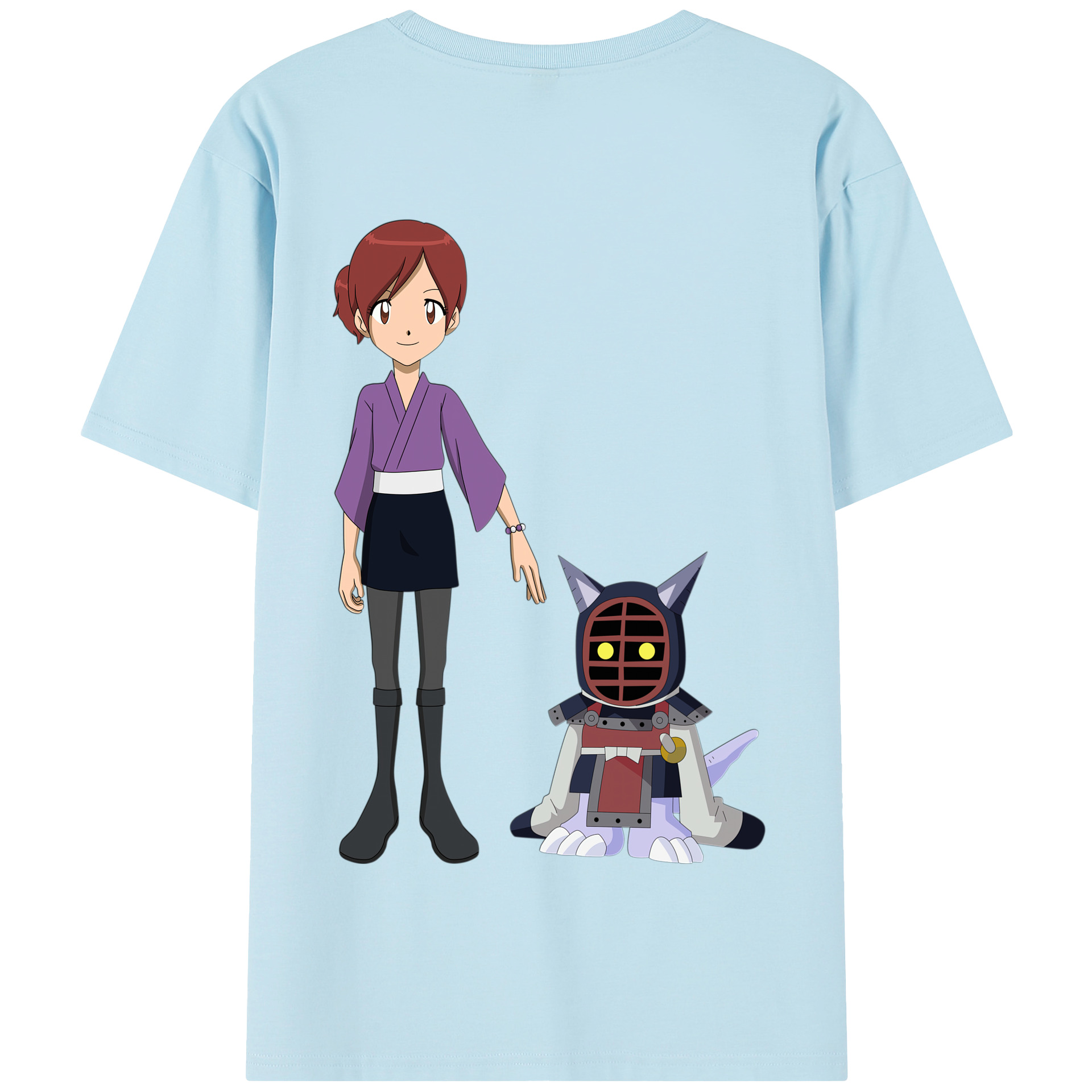 （画像用） Digimon デジタルモンスター/デジモン 綿100％半袖Tシャツ（背面プリント）